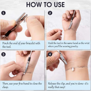 Ultimate Bracelet Tool Jewelry Helper: Versatile Plier Clip Equipment for DIY Necklace, Watch Clasps, and Closure Making Supplies